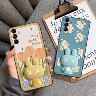 Ốp lưng Samsung A04 / A04s / A04e / A04 Core hình thỏ hoa cute, hiệu ứng 3D, ốp lưng thời trang giá rẻ