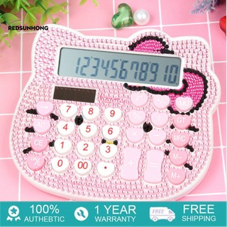 Máy Tính Năng Lượng Mặt Trời Hình Hello Kitty Đáng Yêu