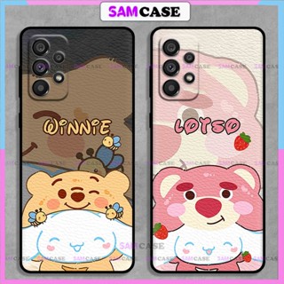 Ốp lưng samsung galaxy A03/A03S/A04/A04S/A13/A23/A33/A53/A73 cặp đôi hoạt hình gấu dâu lotso dễ thương cute độc lạ đẹp