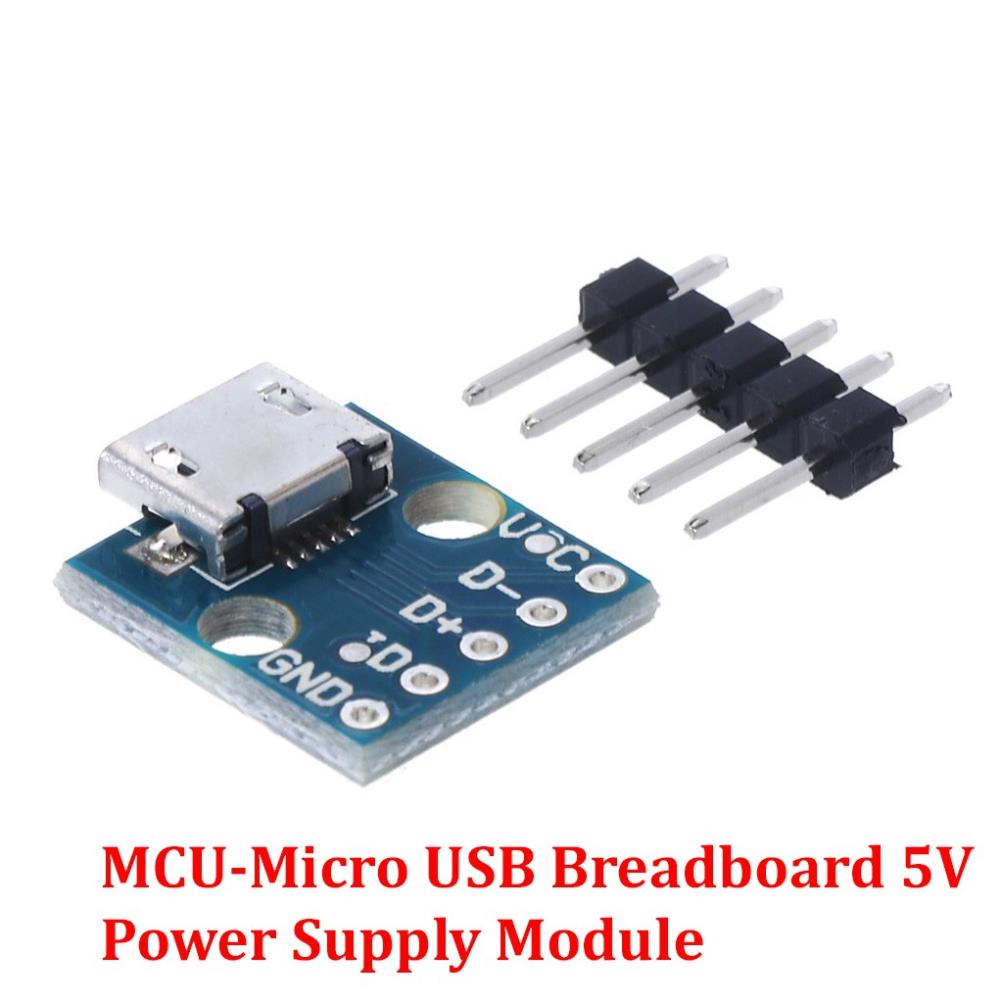 045 Mạch Ra Chân (hàn) Cổng Micro USB (MCU-Micro USB to DIP 5Pin)
