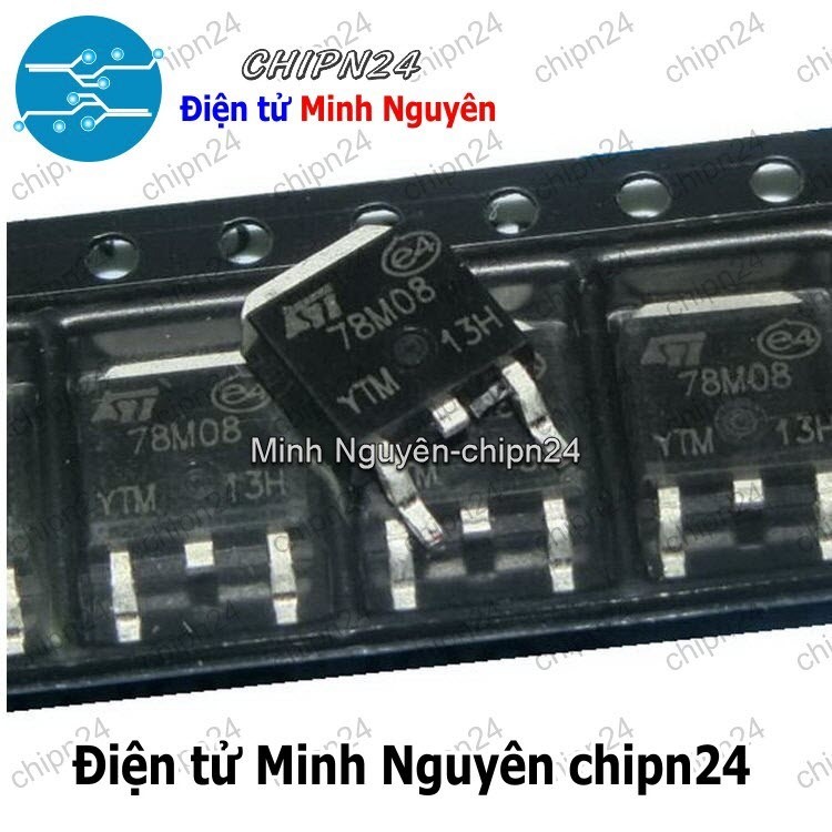 [3 con] (SOP) IC Dán 78M08 TO-252 (SMD) (L78M08CD 7808 8V)