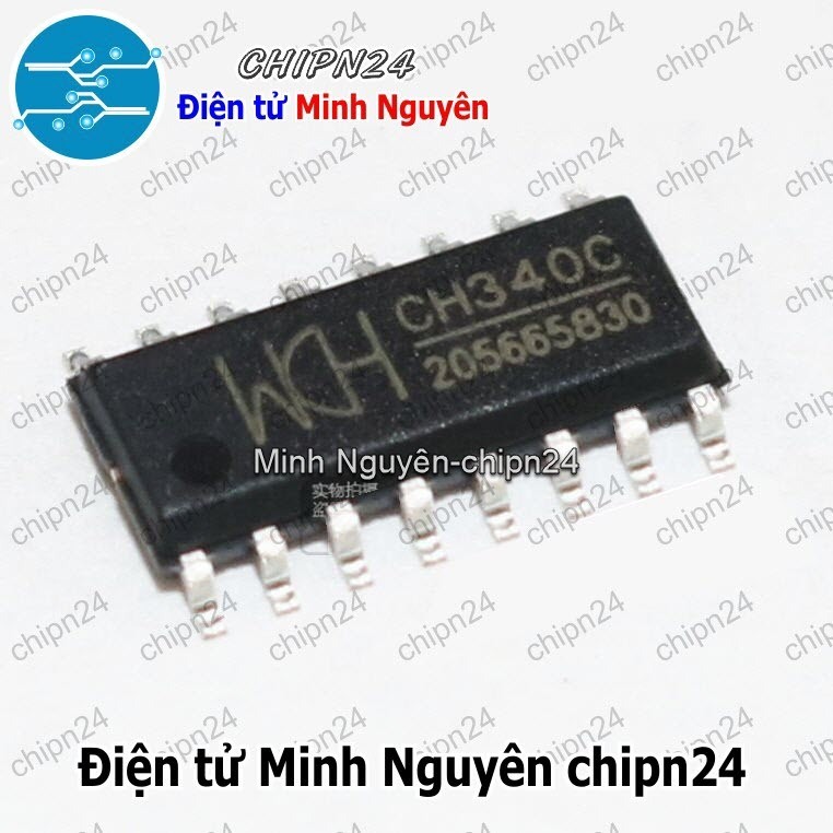 [1 con] (SOP) IC Dán CH340C SOP-16 Hàng Tốt (SMD) (CH340)