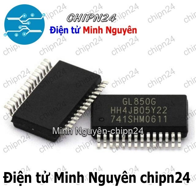 [1 con] (SOP) IC Dán GL850 SSOP-28 (SMD) (GL850G IC Dán USB 2.0)