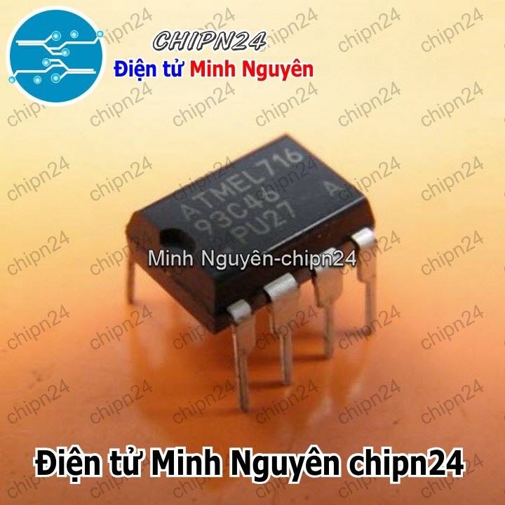 [2 con] (DIP) IC 93C46 DIP-8 (AT93C46 IC Nhớ EEPROM)