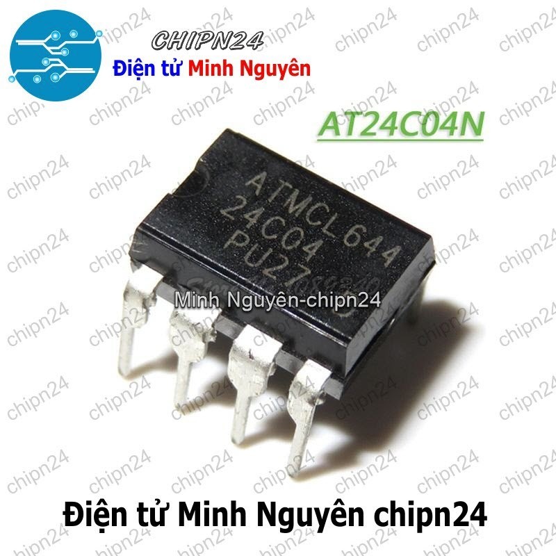 [2 con] (DIP) IC 24C04 DIP-8 (AT24C04 IC Nhớ EEPROM)