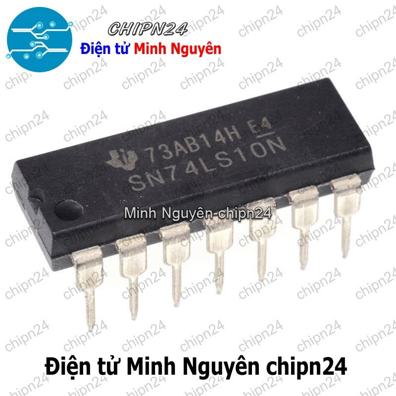 [1 con] (DIP) IC 7410 74LS10 DIP-14 (IC Cổng NAND (3 Cổng NAND 3 ngõ vào))