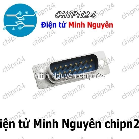 [2 cái] (F144.2) DB15 Đực Thẳng 2 hàng chân Hàn Dây