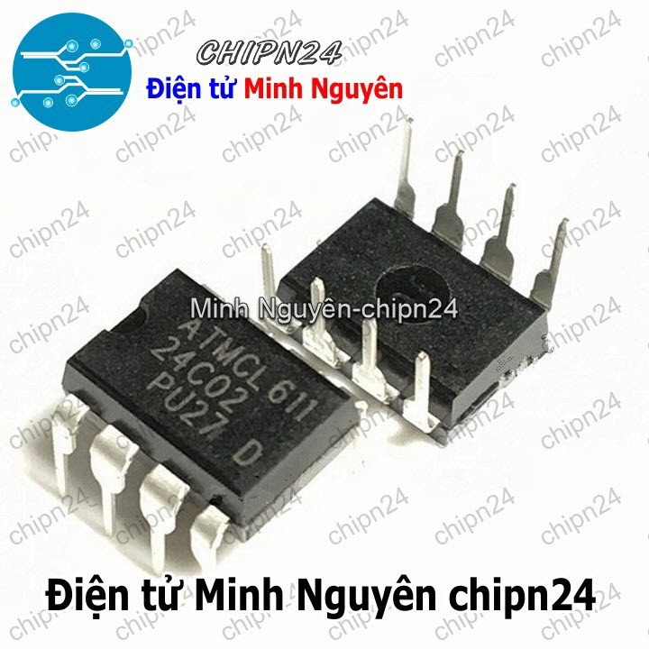 [2 con] (DIP) IC 24C02 DIP-8 (AT24C02 IC Nhớ EEPROM)
