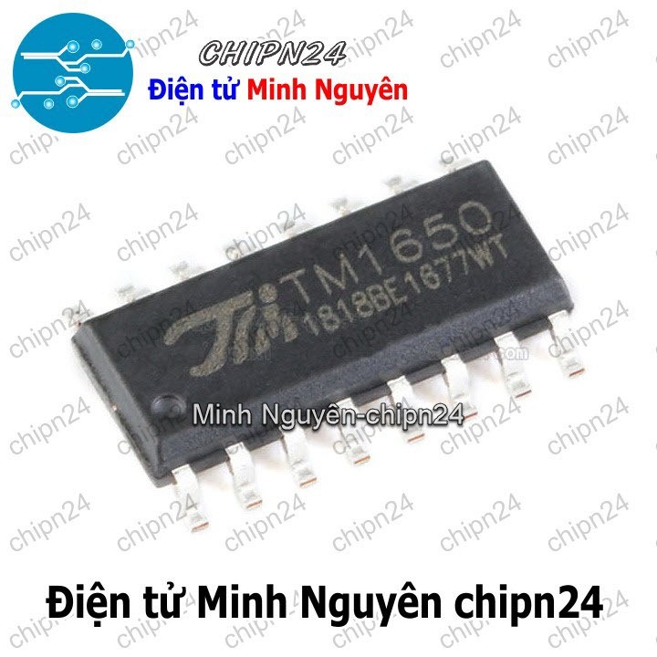 [1 con] (SOP) IC Dán TM1650 SOP-16 Hàng Tốt (SMD) (1650)