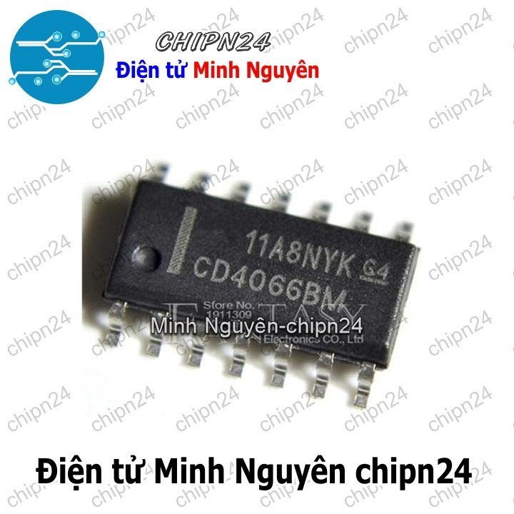 [3 con] (SOP) IC Dán CD4066 SOP-14 (SMD) (CD4066BM 4066)