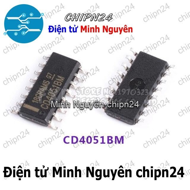 [3 con] (SOP) IC Dán CD4051 SOP-16 (SMD) (CD4051BM 4051)