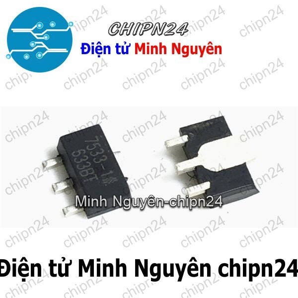 [4 con] (SOP) IC Dán HT7533 SOT-89 (SMD) (HT7533A 7533 3.3V 3V3 100mA)