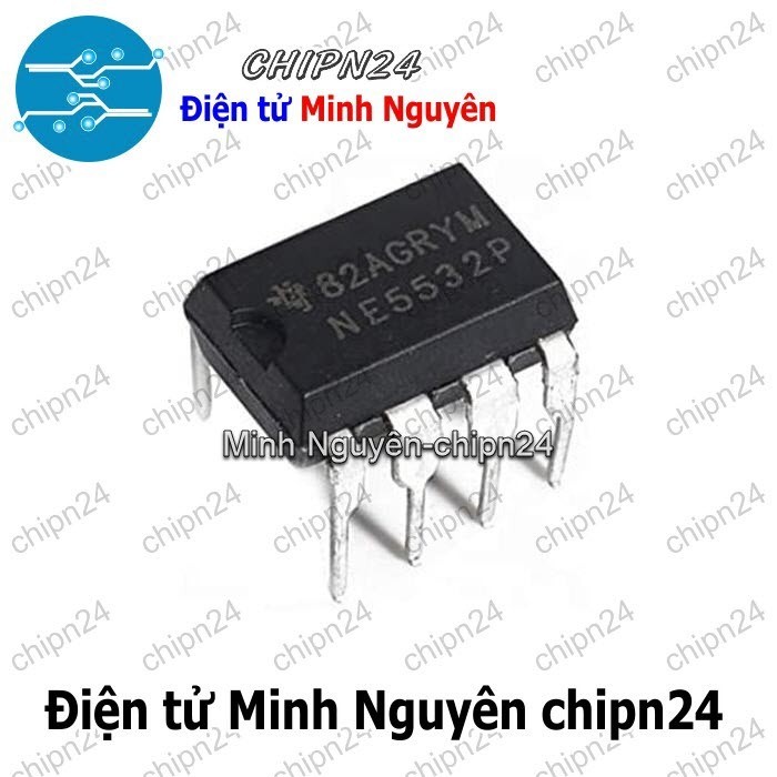 [2 con] (DIP) IC NE5532 DIP-8 (NE5532P 5532)
