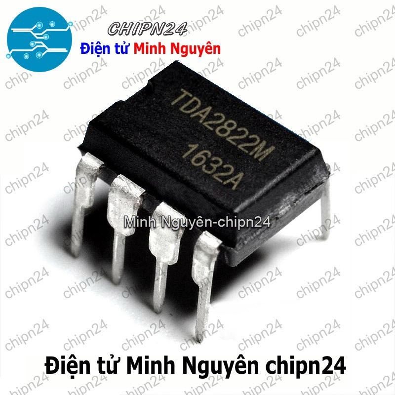 [2 con] (DIP) IC TDA2822 DIP-8 (TDA2822M 2822)