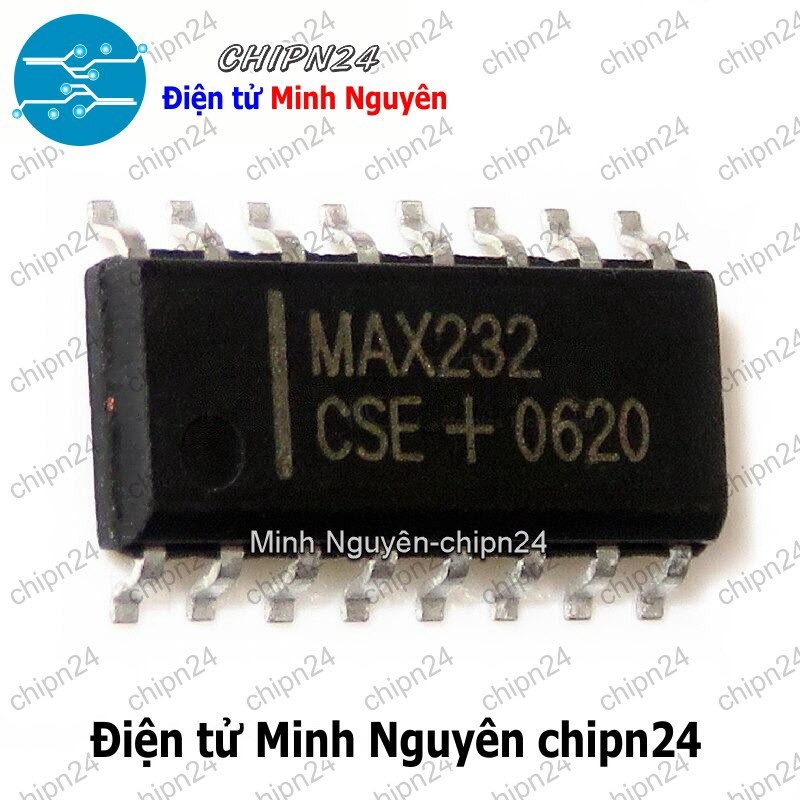 [3 con] (SOP) IC Dán MAX232 SOP-16 (SMD) (MAX232CSE) (IC giao tiếp serial giữa PC và vi điều khiển)