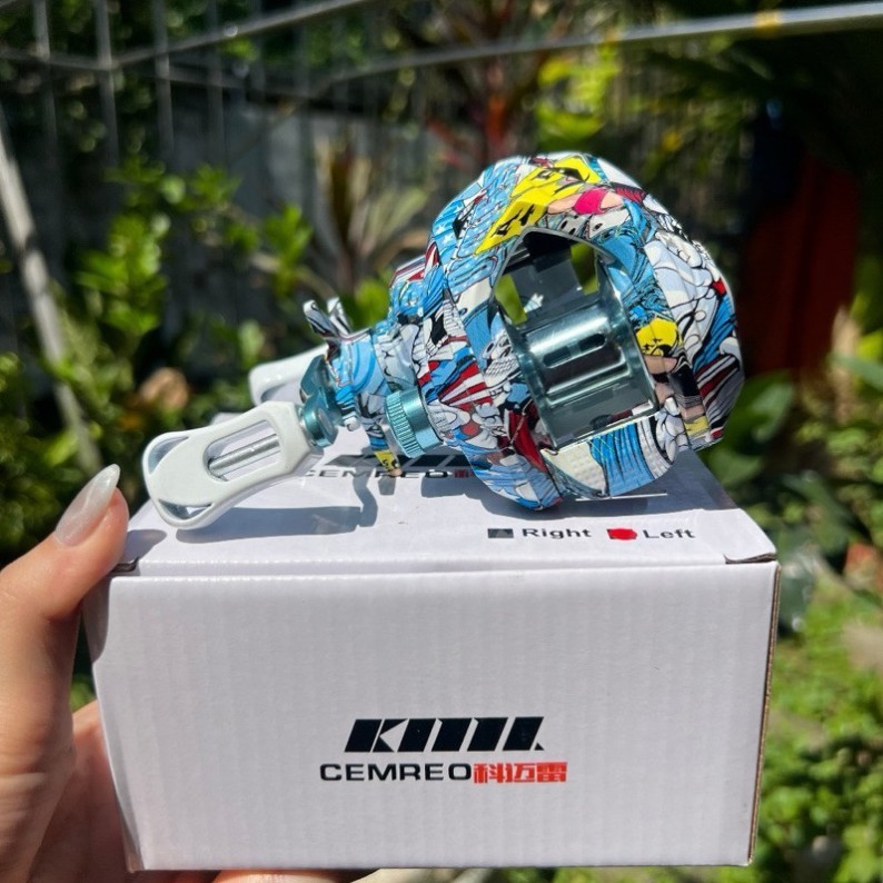 Máy Câu Ngang Cemreo KV Nhúng Sơn, Có Tiếng Dragclick Cao Cấp- Máy Câu Cá, Máy Câu Lure Giá Rẻ Học Sinh Tuấn Fishing