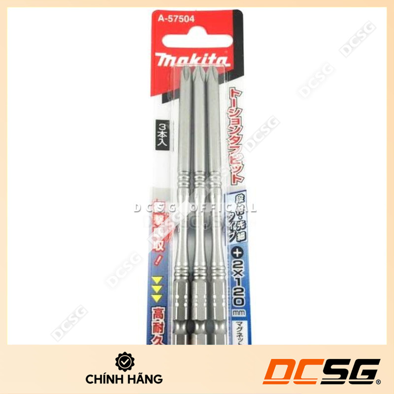 Mũi vít 1 đầu PH2x120mm Makita A-57504 (01 mũi)