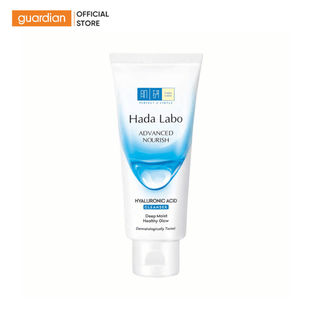 Kem Rửa Mặt Dưỡng Ẩm Hada Labo Advanced Nourish Hyaluronic Acid Cleanser Guardian 80Gr