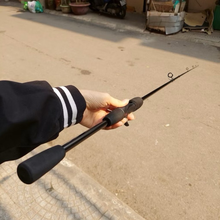 Cần Câu Lure Sói Đen War Wolf Máy Đứng, Máy Ngang- Cần Câu Giá Rẻ Học Sinh Siêu Dẻo Đồ Câu Tuấn