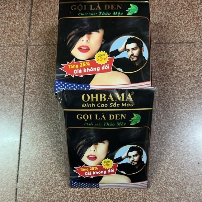Combo 5 gói OHBAMA GỘI LÀ ĐEN