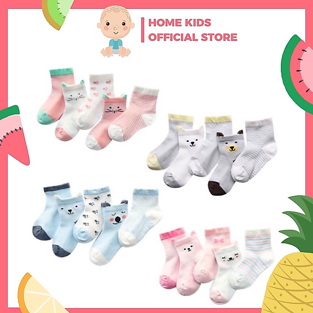 Set 5 đôi tất vớ cho bé