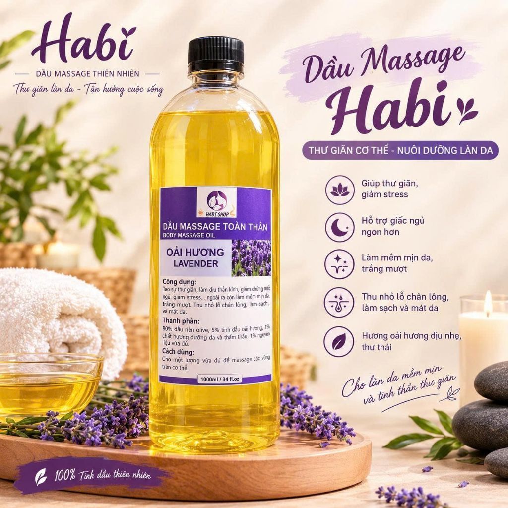 DẦU MASSAGE BODY LAVENDER