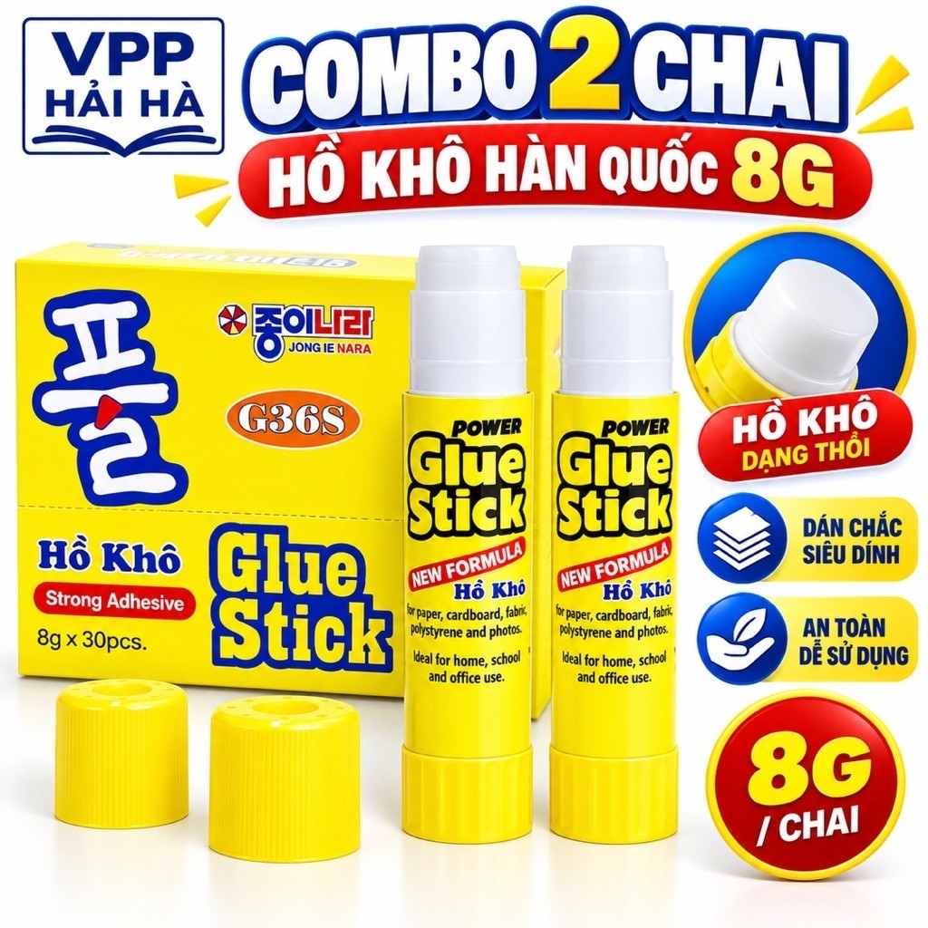 2 CHAI Hồ khô Hàn Quốc