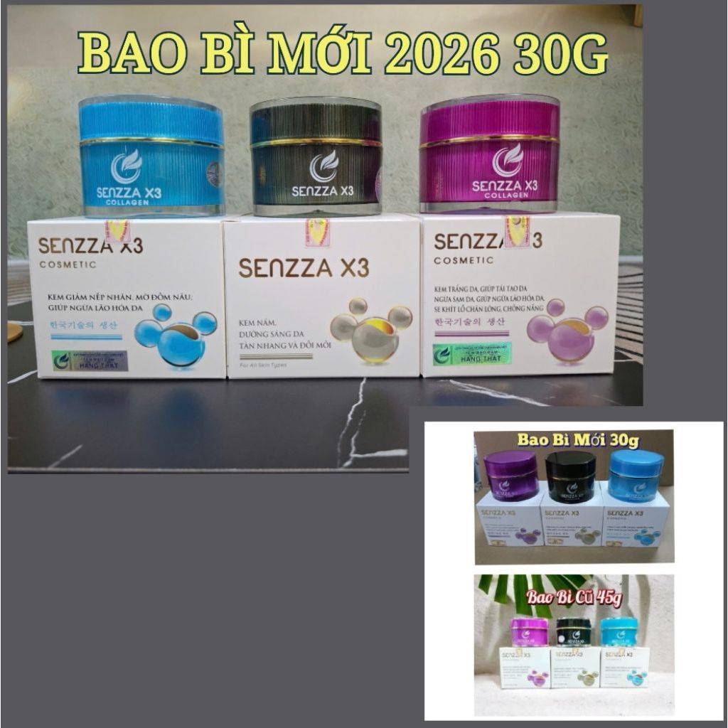 [Chính Hãng] Kem Face Senzza X3 30g ( Bao Bì Mới)