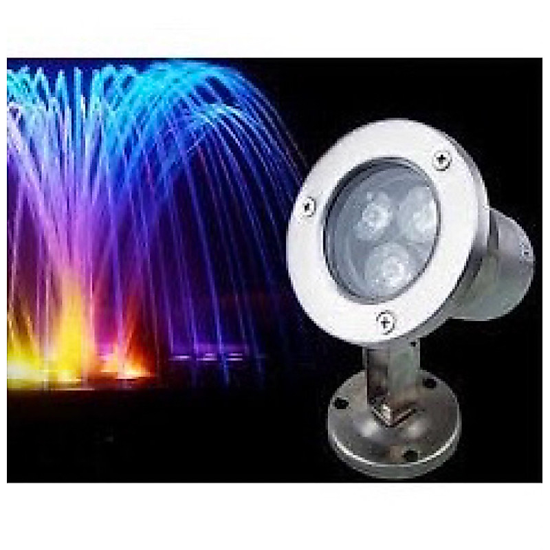 Đèn Led Âm Nước 3W Chiếu Pha Cho Đài Phun Nước cảnh quan sân vườn trang trí đèn ngoài trời