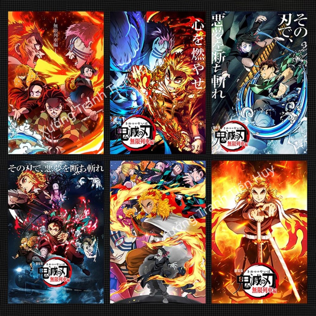(X41) Poster dán tường anime Thanh Gươm Diệt Quỷ - Áp phích Kimetsu no Yaiba - Demon Slayer 2027