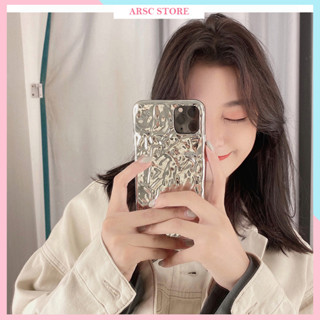 Ốp Lưng Iphone Lá Thiếc Mạ Điện 3 Chiều Cao Cấp Cho Iphone 7 8 Plus SE X XS XS Max 11 12 13 14 Pro Max