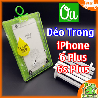 [Chính Hiệu OuCase-Ảnh Thật] Ốp lưng iPhone 6 Plus/ iP 6s Plus Dẻo Trong Suốt Loại Xịn