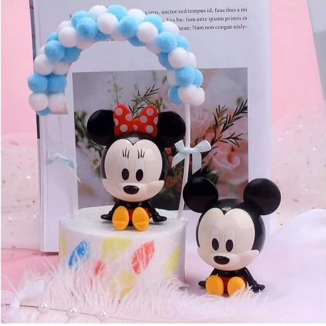 đôi chuột mickey trang trí bánh