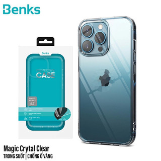 [ sale ] Ốp Lưng iPhone 13 Pro Chống Sốc Trong Cứng Viền Mềm Siêu Sang Hiệu Benks