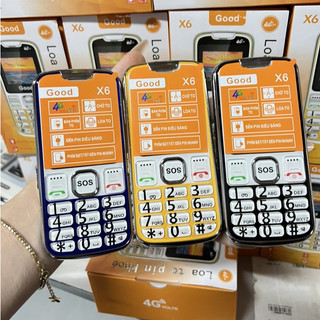 Điện Thoại Người Già Good X6 Mới Fullbox, Đọc Số, Loa To, Chữ To Pin Trâu