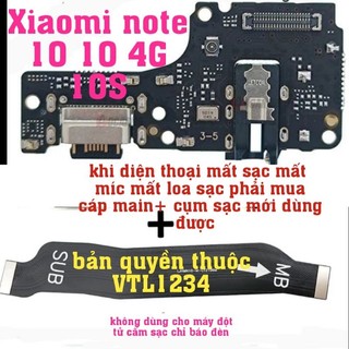 Cụm sạc dùng cho máy Xiaomi Redmi Note 10 (4G) (M2101K7AI M2101K7AG) , Xiaomi Redmi Note 10s (4G) (M2101K7BG)