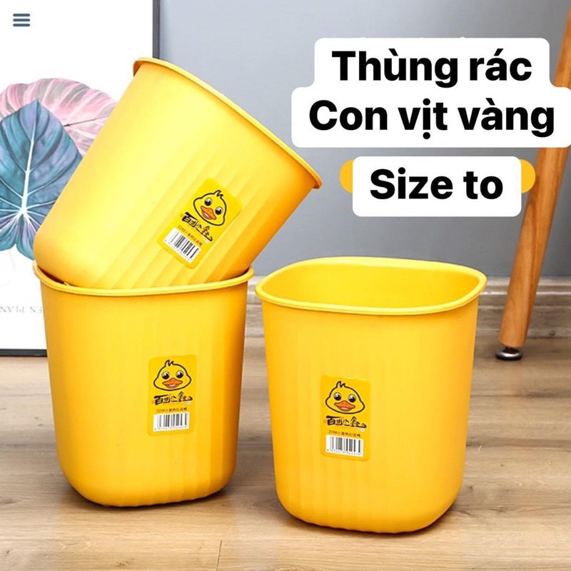 thùng rác con vịt