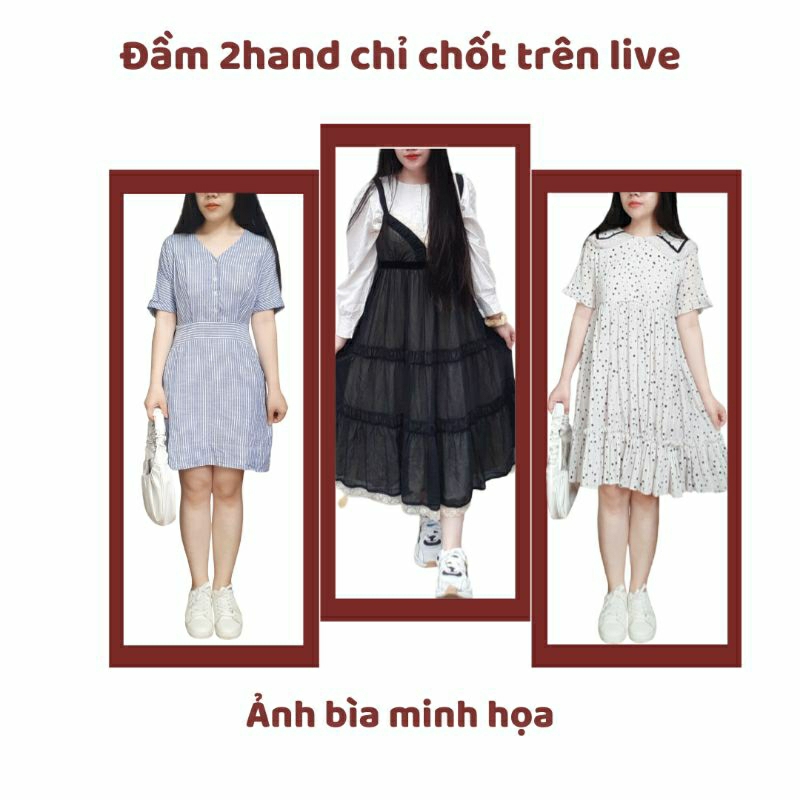 Đầm midi maxi set hàng 2hand lựa live