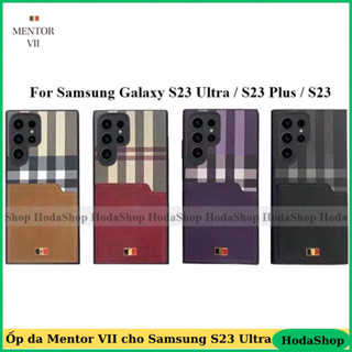 Ốp lưng Mentor cho Samsung Galaxy S23 Ultra , S23 Plus  chống sốc , chống bám vân tay , ngăn đựng thẻ , cao cấp