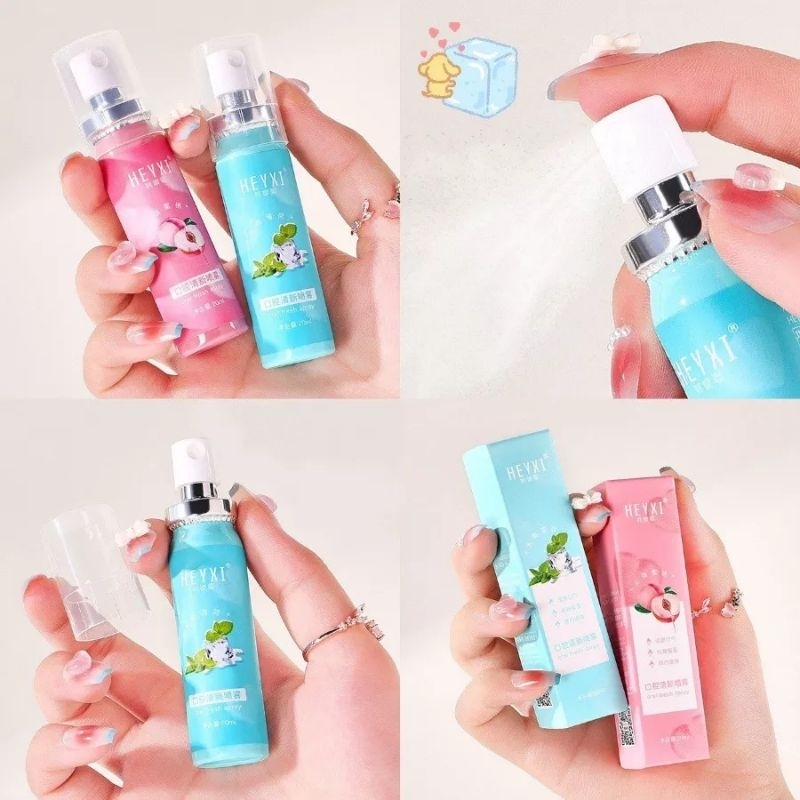 Xịt thơm miệng heyxi hương đào