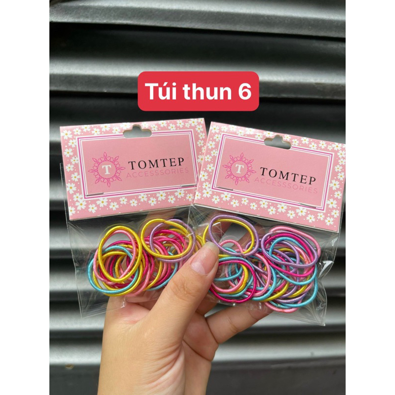 Sét 5 bịch Thun cột tóc cho bé