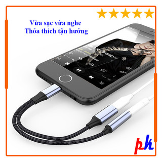 Jack chuyển tai nghe kèm sạc cho điện thoại apple chân LT