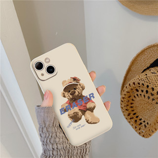 Ốp iphone vuông gấu nâu era dễ thương 14 Plus/ 14 Pro/ 13/ 12 Pro Max 6 6s Plus 7 Plus 8 Plus xr xsmax e4774