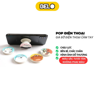 Popsocket, giá đỡ chống lưng điện thoại, pop đỡ điện thoại để bàn hoặc cầm tay – Belo
