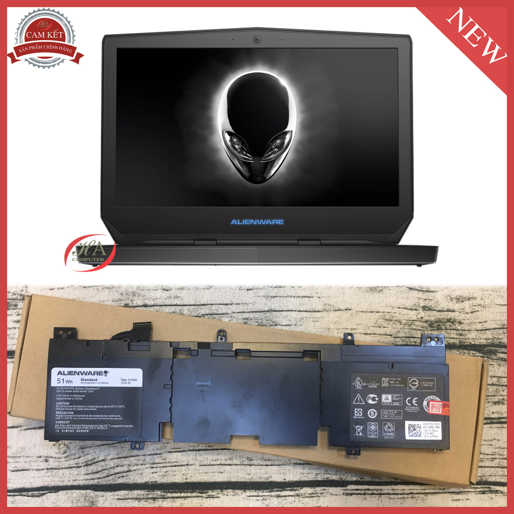 Pin Sạc dell Alienware 13 R2