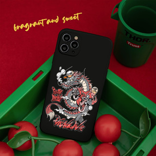 Ốp iphone rồng đỏ trắng uốn lượn ip 7plus 8plus x xsmax 11 12 13 14 pro promax 11promax 12promax 13promax q1095