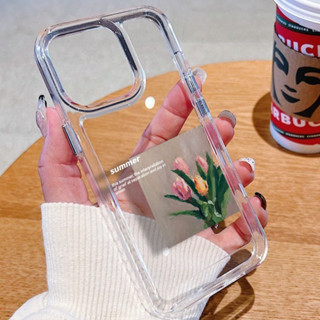 Ốp iphone lưng cứng Hoa tuylip Cho iPhone 7Plus 8Plus XR 11 12 13 14 Pro MAX 6 6S 14 Plus X XS MAX SE 2020 sd1403