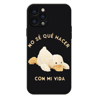 Ốp điện thoại mặt nhám vịt gấu bông cho IPhone 13 12 Mini 11 Pro Max XR X XS MAX SE2020 8 7 6 Plus q8013