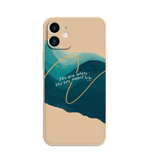 Ốp lưng iphone mềm viền vuông you are where iPhone 13 12 11 Pro Max SE 2020 X XR XS 8 7 ip 6S 6 Plus e1497