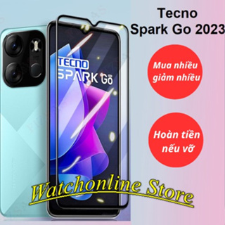 Cường lực Full màn hình cho Tecno Spark Go 2023 chống trầy xước bảo vệ màn điện thoại